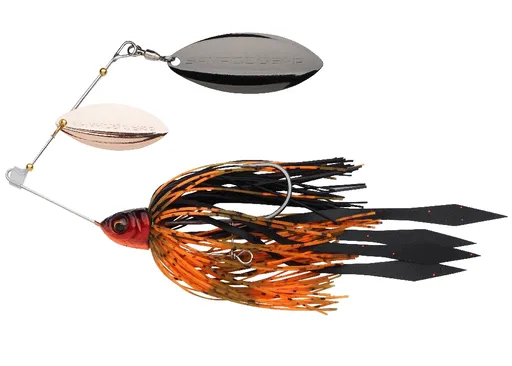 Savage gear blyskáč spinnerbait da lil bush red craw - 12 cm 15 g