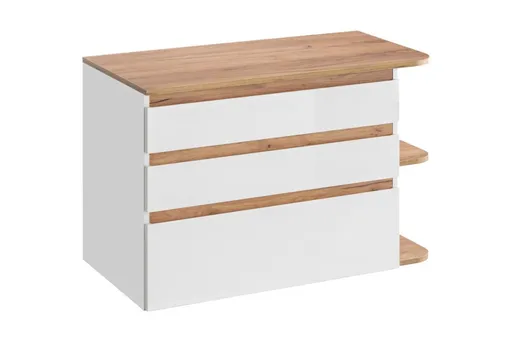 COMAD - Skrinka pod umývadlo 90cm 3 zásuvky PLATINUM 5907611648230