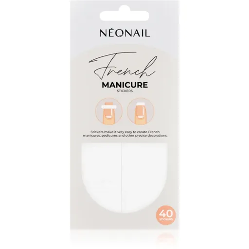 NEONAIL French Manicure Stickers nálepky na nechty typ 02 40 ks