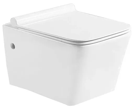 MEXEN - Cube Závesná WC misa vrátane sedátka s slow-slim, duroplast, biela 30924000