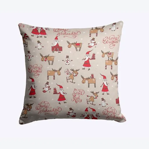 Eurolamp Vianočné dekorácie vankúšik veselé vianoce, 40 x 40 cm, 1 ks