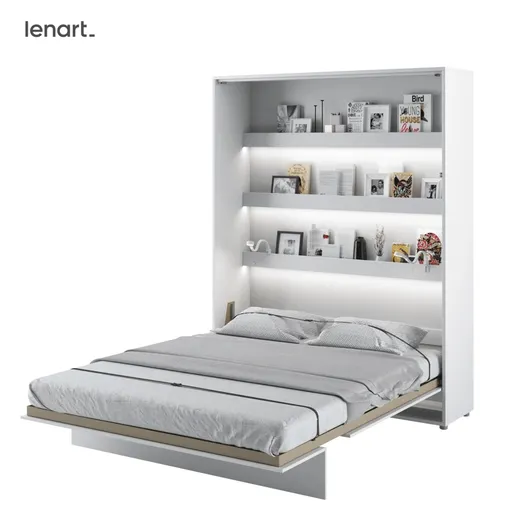 Dig-net nábytok Sklápacia posteľ Lenart BED CONCEPT BC-12 biela | 160 x 200 cm