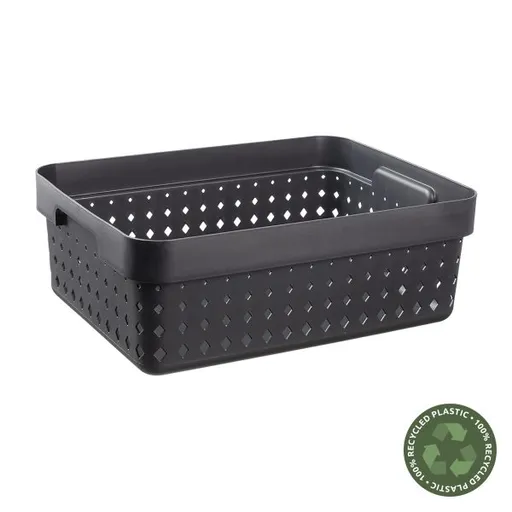 PLAST TEAM - Košík úložný 11l čierny Seoul