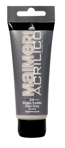 MAIMERI ACRILICO - Akrylové farby 510 - cool grey, 0,2 L
