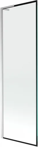 MEXEN/S - Next L vaňová zástena FIX 60 x 150, čierna vzor, chróm 895-060-000-03-70-01