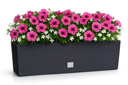 ProsperPlast Kvetináč RATO CASE s vkladom | antracit 58 cm