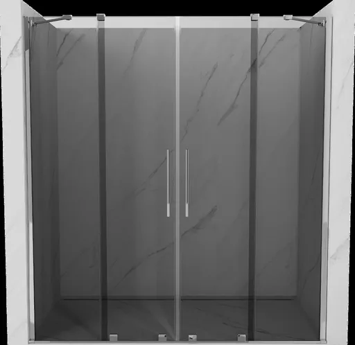 MEXEN/S - Velar Duo posuvné sprchové dvere 180, grafit, chróm 871-180-000-42-01
