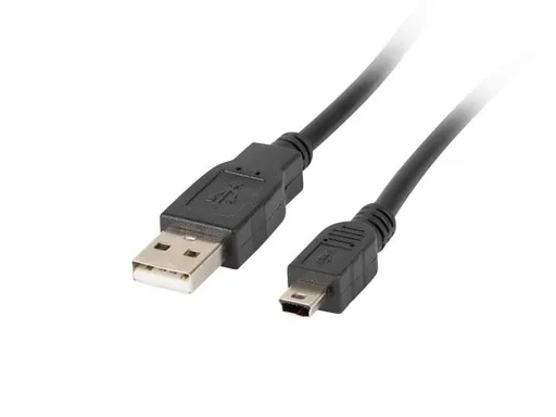 LANBERG USB MINI (M) na USB-A (M) 2.0 kábel 0,3m, čierny (CANON)