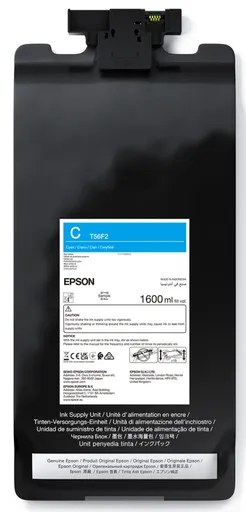 Epson originál ink C13T56F200, cyan, azurová