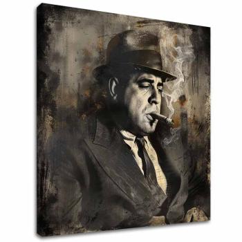 Obraz Al Capone - Dym a moc | 100% originál domaľovaný akrylom