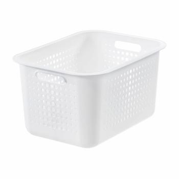 SmartStore Úložný košík Modern, bílá, 37 x 28 x 20 cm, 37 x 28 x 20 cm