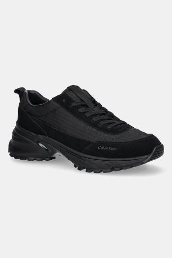 Tenisky Calvin Klein HIKE RUNNER CASUAL NY-SU AOP čierna farba, YM0YM01378