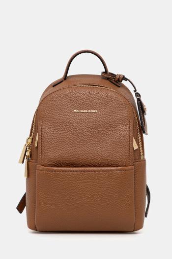 Kožený ruksak MICHAEL Michael Kors SABLE hnedá farba, malý, jednofarebný, 30T5G3XB1L
