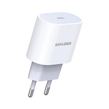 KAKU KSC-541 sieťová nabíjačka USB-C PD QC 20W, biela