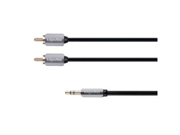 Kábel Jack 3.5mm stereo/2x Cinch 3m KRUGER & MATZ KM0311