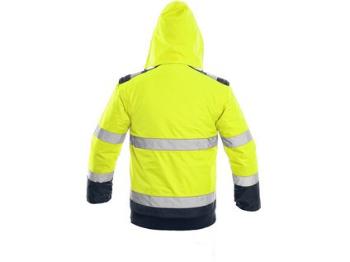 Bunda LUTON, výstražná, žlto-modrá, veľ. 4XL