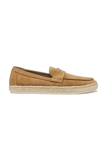 Semišové espadrilky Geox U COSTUNI hnedá farba, U55MRA 00022 C6018