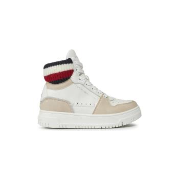 Tommy Hilfiger  HIHT TOP LACE-UP SNEAKER  Módne tenisky Biela