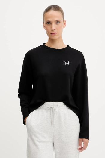 Tričko s dlhým rukávom EA7 Emporio Armani čierna farba, AF16251.7W000609