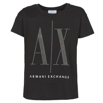 Armani Exchange  8NYTDX  Tričká s krátkym rukávom Čierna