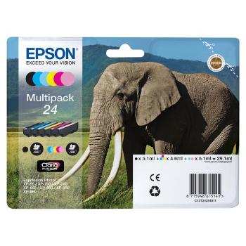 EPSON T2428 (C13T24284011) - originálna cartridge, čierna + farebná, 3x5,1ml/3x4,6ml