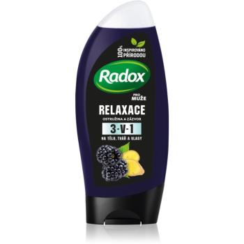 Radox Men Feel Wild sprchový gél na tvár, telo a vlasy pre mužov Blackberry & Ginger 225 ml