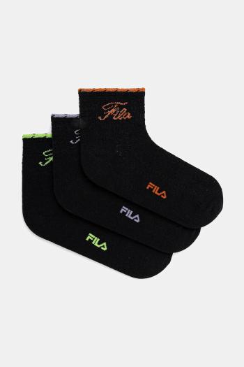 Ponožky Fila 3-pak čierna farba, F6787