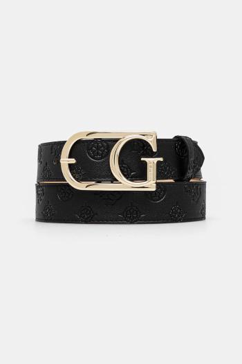 Opasok Guess ZARELA dámske, čierna farba, BW9227 P5235