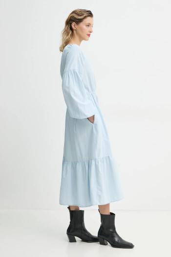 Bavlnené šaty Levi's JOLENE LS MAXI DRESS midi, áčkový strih, 001HS