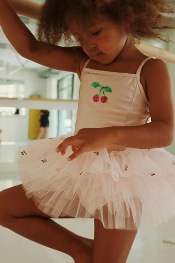 Šaty Konges Sløjd MARINA DRESS ružová farba, mini, áčkový strih, KS103214