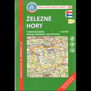 KČT 45 Železné hory 1:50 000/turistická mapa