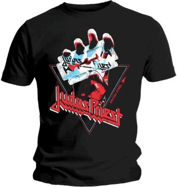 Judas Priest Tričko British Steel Hand Triangle Unisex Black L