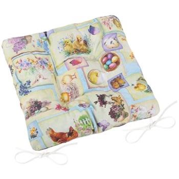 Bellatex EMA prešívaný – 40 × 40 cm, prešívaný – veľkonočný patchwork (5484)
