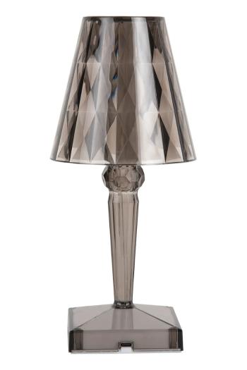 Led stolná lampa Leitmotiv Gem šedá farba