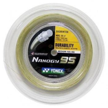 Tollasütő húr Yonex Nanogy 95, 0,69 mm, 200 m, GOLD