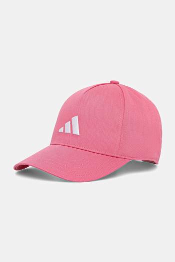 Detská bavlnená šiltovka adidas Performance ružová farba, JX1262