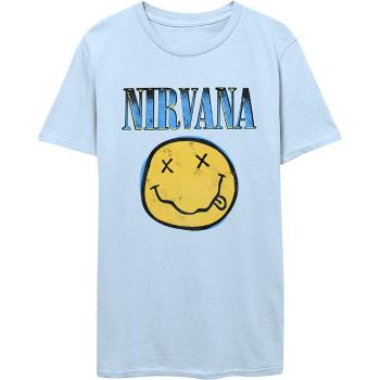 Nirvana tričko Xerox Smiley Blue  one_size