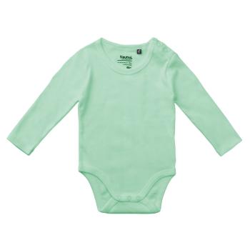 Neutral Detské body s dlhými rukávmi z organickej Fairtrade bavlny - Dusty mint | 68