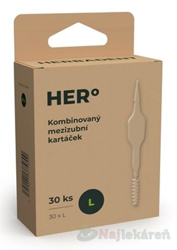 HERBADENT HERO medzizubné kefky L 30ks
