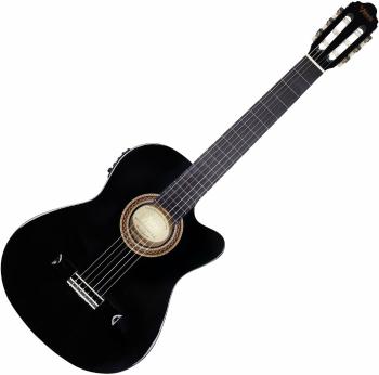 Valencia VC104TCE 4/4 Black Klasická gitara s elektronikou