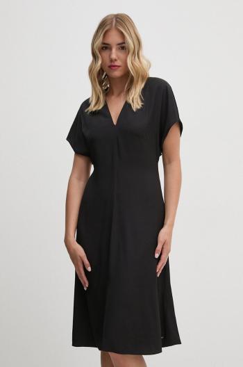 Šaty Calvin Klein čierna farba, mini, áčkový strih, K20K207997