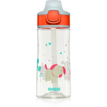 Sigg Miracle detská fľaša s rúrkou Puppy Friend 450 ml