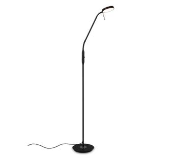 LED stojaca lampa Trio Monza čierna 423310132