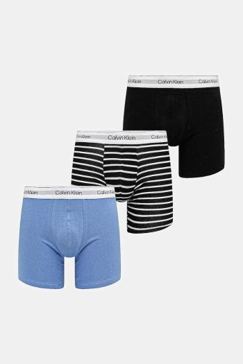 Boxerky Calvin Klein Underwear 3-pak pánske, fialová farba, LV00NB4394