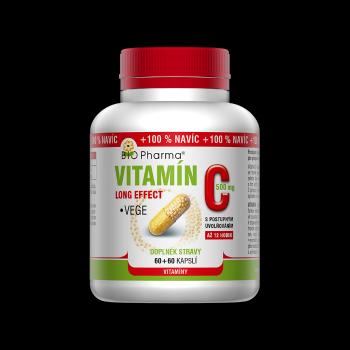 BIO PHARMA Vitamín C 500 mg long effect 60+60 kapsúl