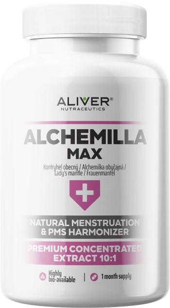 ALIVER NUTRACEUTICS Alchemilla Max – natural menstruation & PMS harmonizer, premium concentrated extract 10:1 90 kapsúl