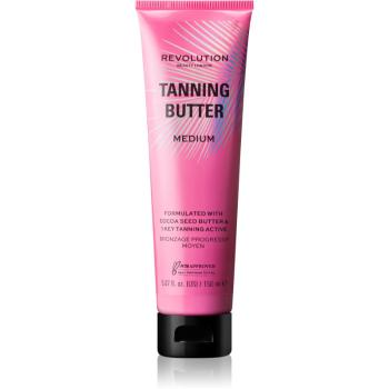 Makeup Revolution Beauty Tanning Butter vyživujúce telové maslo so samoopaľovacím účinkom odtieň Light/Medium 150 ml