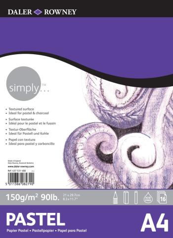D&R SIMPLY - Skicár na pastel A4 (16 listov)