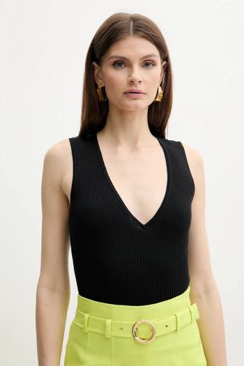 Hodvábny top Pinko dámske, čierna farba, 104808 A1KW