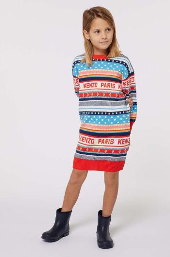 Dievčenské šaty Kenzo Kids mini, rovný strih, K60686